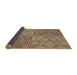 Thickness of Patterned Sienna Brown Rug, pat3554brn