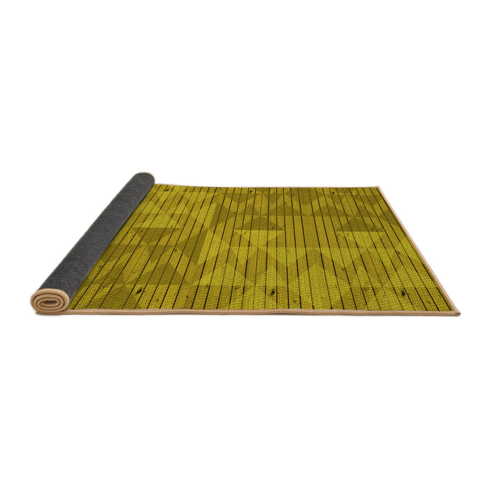 Thickness of Patterned Dark Bisque Brown Rug, pat3554yw