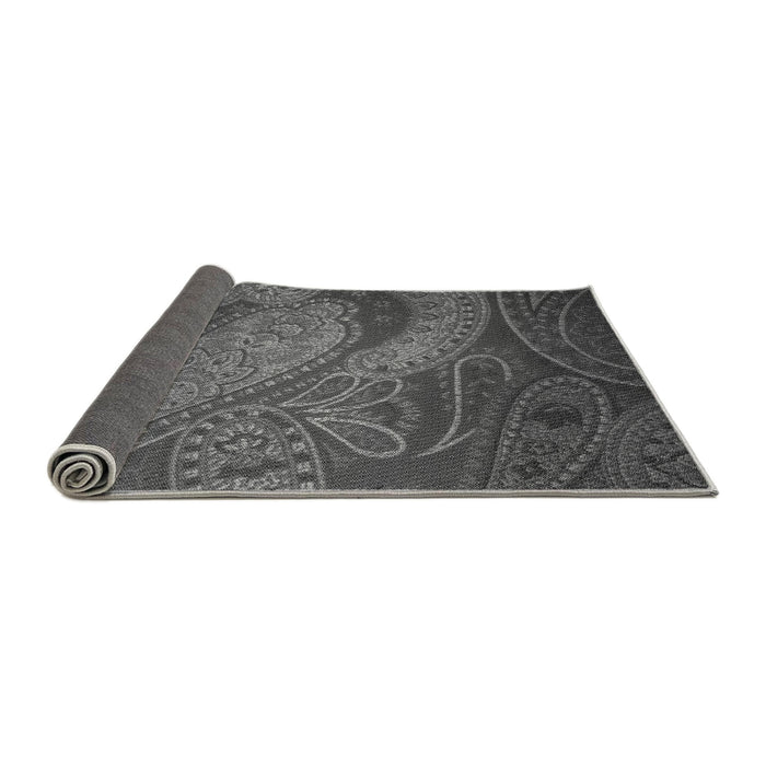 Thickness of Patterned Gray Rug, pat3555gry