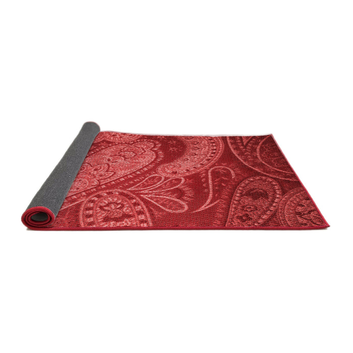 Thickness of Patterned Red Rug, pat3555rd