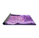 Thickness of Patterned Violet Purple Rug, pat3557pur