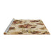 Sideview of Machine Washable Transitional Khaki Gold Rug, wshpat3558brn