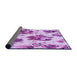 Thickness of Patterned Blossom Pink Rug, pat3558pur