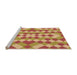 Sideview of Machine Washable Transitional Red Rug, wshpat3559org