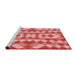 Sideview of Machine Washable Transitional Light Coral Pink Rug, wshpat3559rd