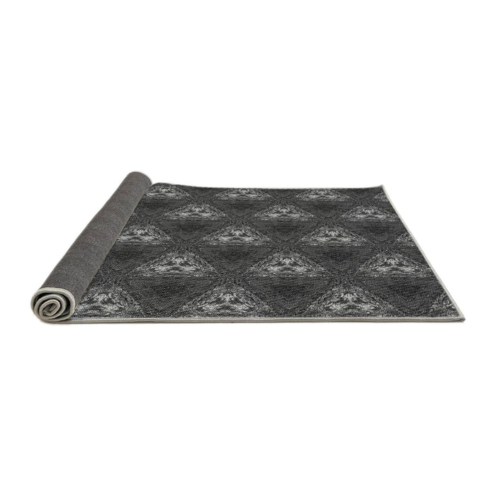 Thickness of Patterned Platinum Gray Rug, pat356gry