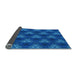 Thickness of Patterned Blueberry Blue Rug, pat356lblu