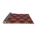 Thickness of Patterned Chestnut Red Rug, pat356org