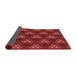 Thickness of Patterned Tomato Red Rug, pat356rd