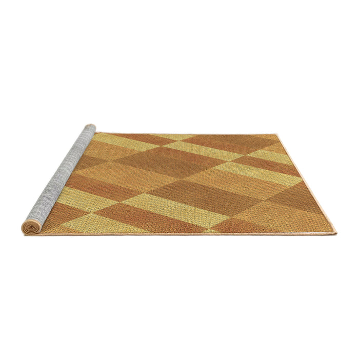 Sideview of Machine Washable Transitional Sedona Brown Rug, wshpat3560brn