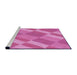 Sideview of Machine Washable Transitional Violet Purple Rug, wshpat3560pur