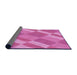 Thickness of Patterned Violet Purple Rug, pat3560pur