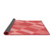 Thickness of Patterned Ruby Red Rug, pat3560rd