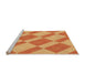 Sideview of Machine Washable Transitional Orange Rug, wshpat3561org