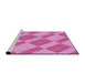 Sideview of Machine Washable Transitional Violet Purple Rug, wshpat3561pur