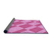 Thickness of Patterned Violet Purple Rug, pat3561pur
