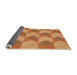 Thickness of Patterned Orange Rug, pat3562org