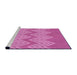 Sideview of Machine Washable Transitional Violet Purple Rug, wshpat3563pur