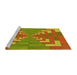 Sideview of Machine Washable Transitional Mahogany Brown Rug, wshpat3564yw