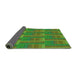 Thickness of Patterned Seaweed Green Rug, pat3565grn