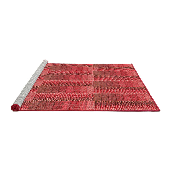 Sideview of Machine Washable Transitional Red Rug, wshpat3565rd