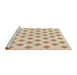 Sideview of Machine Washable Transitional Peru Brown Rug, wshpat3567brn