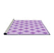 Sideview of Machine Washable Transitional Purple Rug, wshpat3567pur