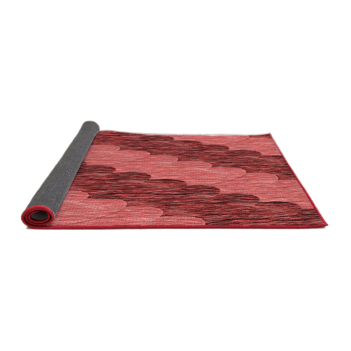 Thickness of Patterned Red Rug, pat3568rd