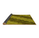 Thickness of Patterned Dark Bronze Brown Rug, pat3568yw