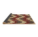 Thickness of Patterned Brown Sand Brown Rug, pat3569brn