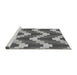 Sideview of Machine Washable Transitional Dark Gray Rug, wshpat3569gry