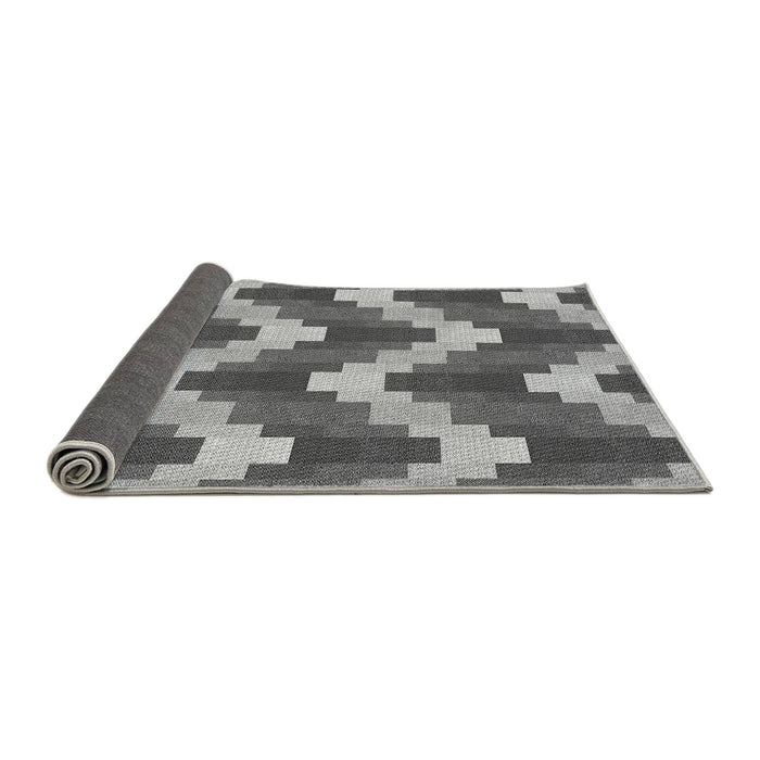 Thickness of Patterned Dark Gray Rug, pat3569gry