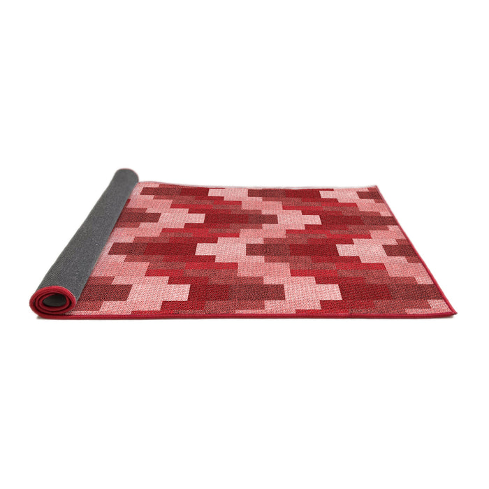 Thickness of Patterned Red Rug, pat3569rd