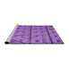 Sideview of Machine Washable Transitional Purple Rug, wshpat3570pur