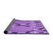 Thickness of Patterned Purple Rug, pat3571pur