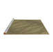 Sideview of Machine Washable Transitional Oak Brown Rug, wshpat3574brn