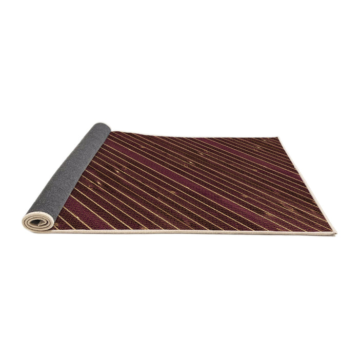 Thickness of Patterned Chestnut Red Rug, pat3575org