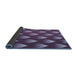 Thickness of Patterned Plum Purple Rug, pat3576blu