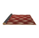 Thickness of Patterned Orange Rug, pat3576brn