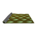 Thickness of Patterned Green Rug, pat3576grn