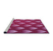 Sideview of Machine Washable Transitional Crimson Red Rug, wshpat3576pur