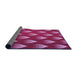 Thickness of Patterned Crimson Red Rug, pat3576pur