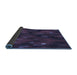 Thickness of Patterned Deep Periwinkle Purple Rug, pat3578blu