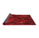 Thickness of Patterned Red Rug, pat3578rd