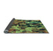 Thickness of Patterned Green Rug, pat3579lblu