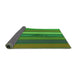 Thickness of Patterned Neon Green Rug, pat3583grn