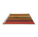 Sideview of Machine Washable Transitional Red Rug, wshpat3583org