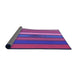 Thickness of Patterned Medium Violet Red Pink Rug, pat3583pur