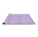 Sideview of Machine Washable Transitional Bright Lilac Purple Rug, wshpat3584pur