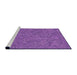 Sideview of Machine Washable Transitional Purple Rug, wshpat3585pur